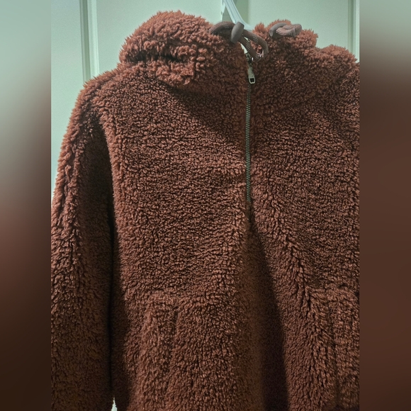 Lululemon textured fleece 1/2 zip red merlot - Picture 4 of 7